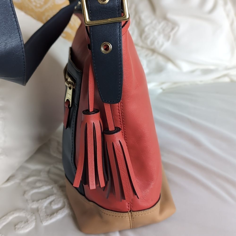 COACH Limited Edition Legacy Collection With Red❤️ Leather Tassel Detailing - Picture 7 of 15